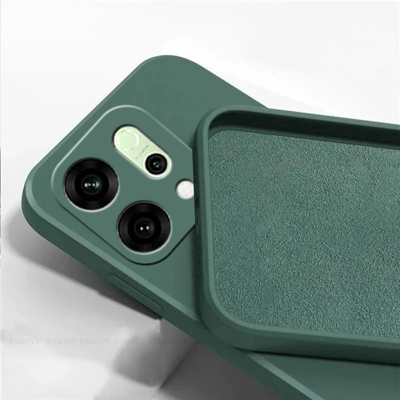 For Reno 14 Case Cover OPPO Reno 14 Pro Capas New Shockproof Phone Bumper Back Soft TPU Original Liquid Silicone Fundas Reno 14