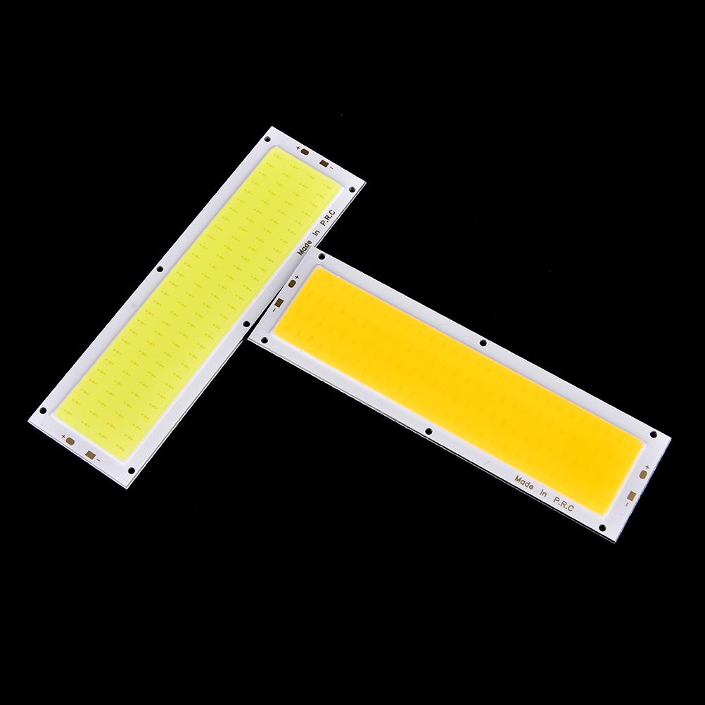 1PC New 1000LM 10W COB LED Square/ Strip Light High Power Lamp Bead Chip Warm/Cool White 12V-24V Lamp Bulb Light Source