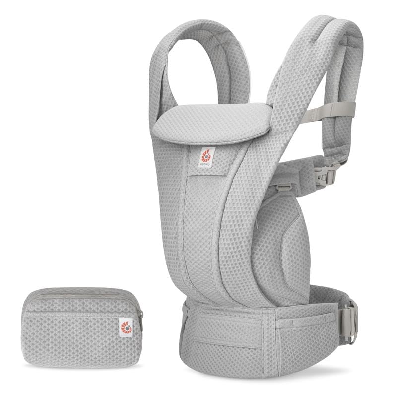 Ergobaby OMNI Deluxe Gray Baby CREGBCODMPRLGRY Mesh/Pearl Carrier, Mesh,