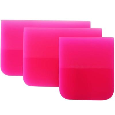 3pcs/set Anti-scratch Car Soft Tpu Rubber Scraper Squeegee Different Sizes Suitable For Vinyl Wrap