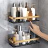 Punch-free Bathroom Shelf Shelves Shampoo Shower Storage Rack Kitchen Holder Toilet Kitchen Organizer Bathroom Accessories Set#w