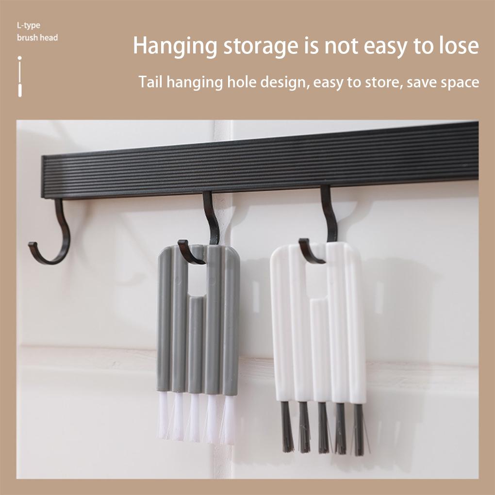 PP Čisticí kartáč na drážky Multifunkční Omyvatelný Ohýbatelný Flexibilní Nylonové štětiny Ruční Kuchyňský Kartáček na zeleninu a ovoce