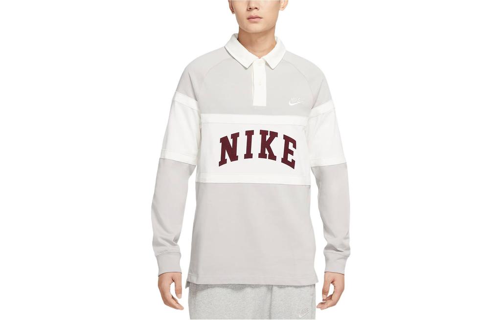 Nike T-Shirts Herren Grau Polokragen Moderate Gerade Passform FJ1175-012