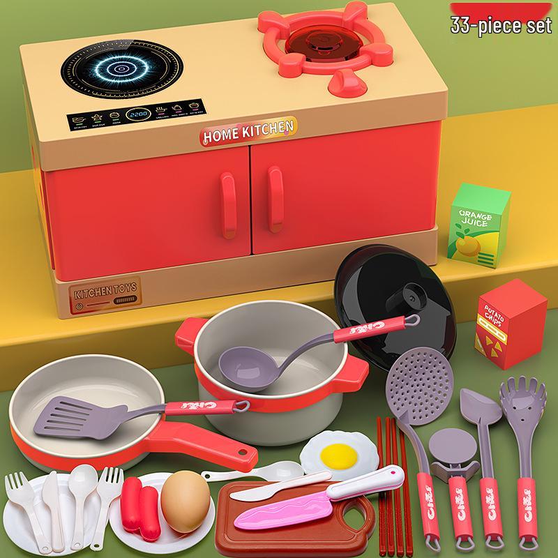 Children's Pretend Play Kitchen Set - Cooking Toys for Boys & Girls Ages 3 to 6