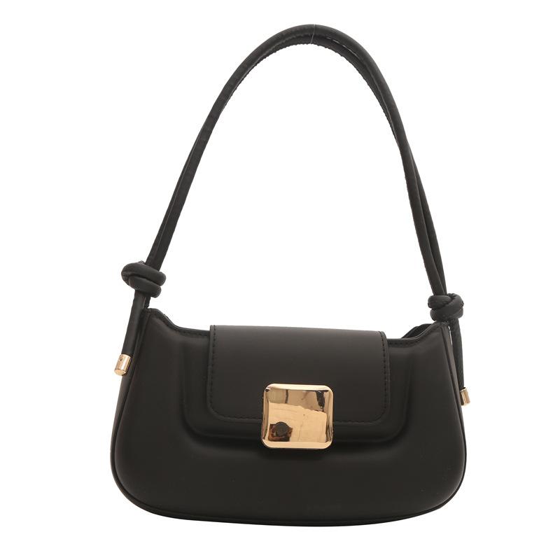 

Французская личность тренд модная сумка-мессенджер 2024 новый темперамент иностранный стиль простая текстура сумка через плечо чёрный