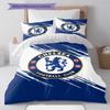 Soccer Chelsea F C Pattern Bedding Set Quilt Cover Pillowcase Home Decor Gift (1 * Duvet Cover + 2 * Pillowcase, Without Core)