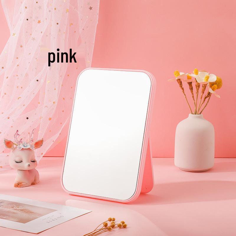 HD Colorful Folding Makeup Vanity Mirror - Portable & Large Desktop Design.