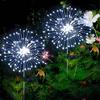 Solar Fireworks Light Outdoor Waterproof Light 2-piece Set Garden Courtyard Road Lawn Decoration Copper Wire