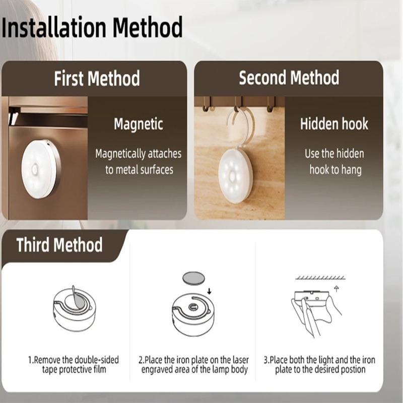 USB Rechargeable Magnetic RGB Night Lamp RGB White Led Night Light with Remote Control Dimmable Lamp Spotlight Fr Display Closet