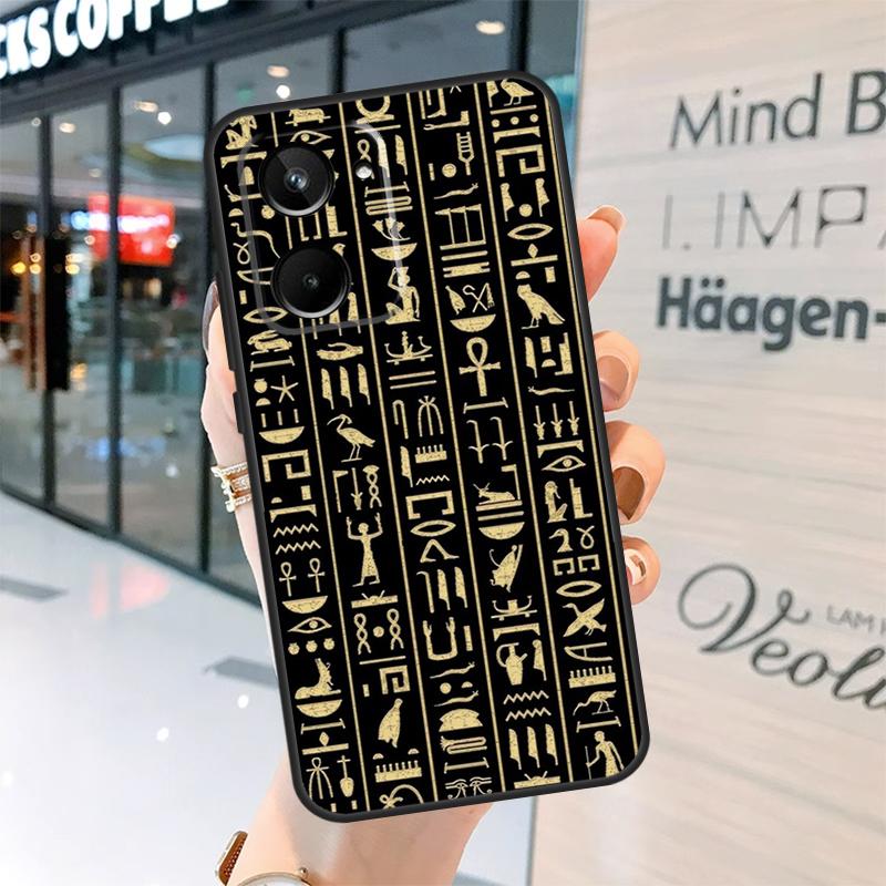 

Ancient Egyptian Hieroglyphic Case For Realme 15 13 12 10 11 14 Pro Plus GT6 GT7 C15 C35 C53 C55 C61 C63 C65 C67 C71 C75 Realme 12 Pro