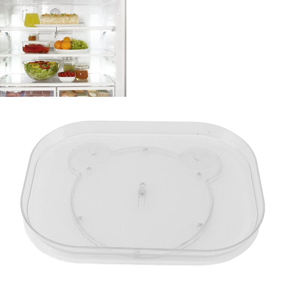 Turntable   for Refrigerator Non Slip Bottom 360 Degree Rotating Storage Tray for Snacks Spices Drinks Bear Type