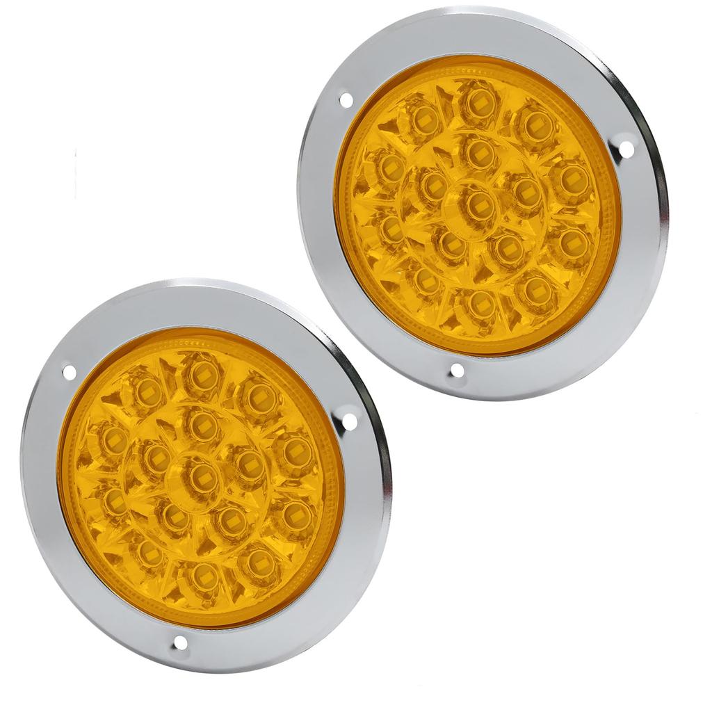 Ygmylandbb LED Truck Tail Lamp Trailer Tail Light 24V Turn Signal Universal Round