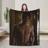 The Vampire Diaries Damon salvatore Blanket Super Warm Plush Bedding Throws For Home Decor Travel Office Flannel Bedspread Bed