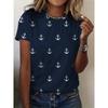 Summer Harajuku Inverted Hook Printed Women's Commuting Elegant Short Sleeves T-Shirts Women’s
