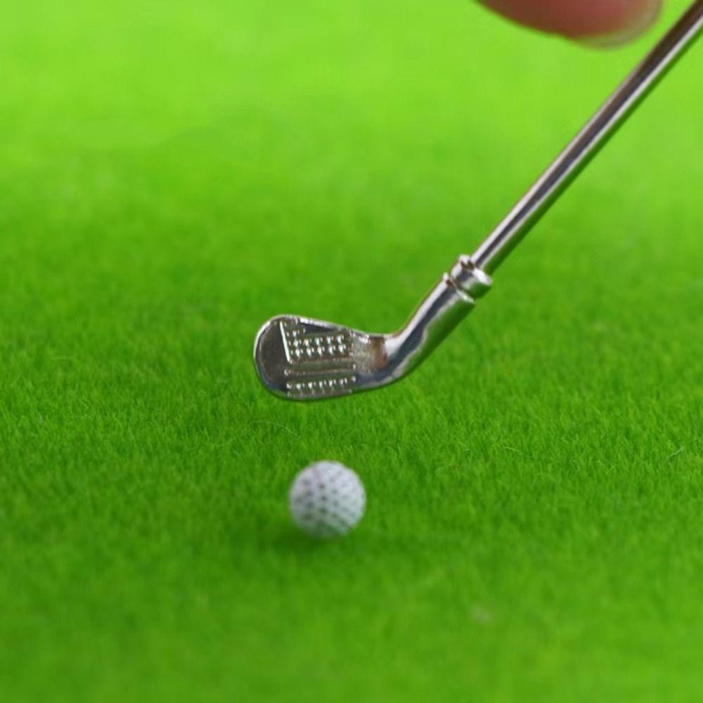Sports Scene Miniature Golf Club Grassland Model Simulated Golf Club Set  Children Gift