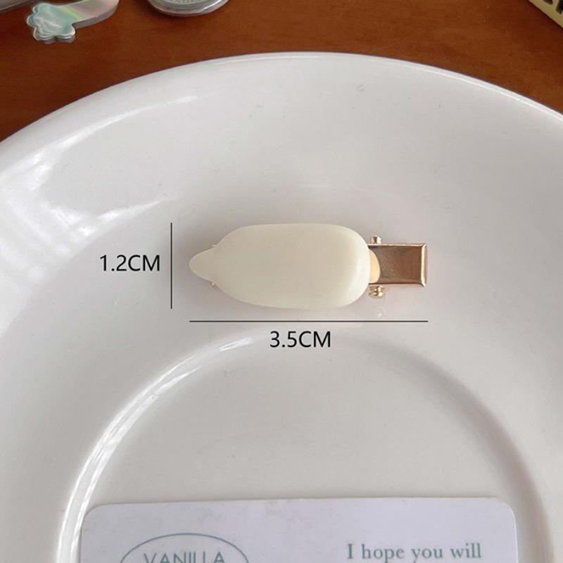 Fată Inimă Drăguț Mic dejun Agraf Simulare Mâncare Agraf Rășină Accesorii pentru păr