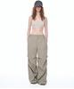 AEGO FREEDOM LAB Double Tuck Nylon Pants_Beige