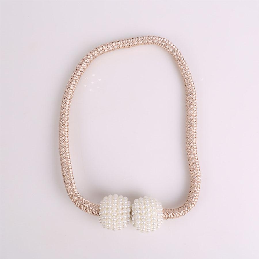 

4pcs magnetic curtain lacing, classic European curtain fixing, for home and office decoration (white/gray/gold/champagne)