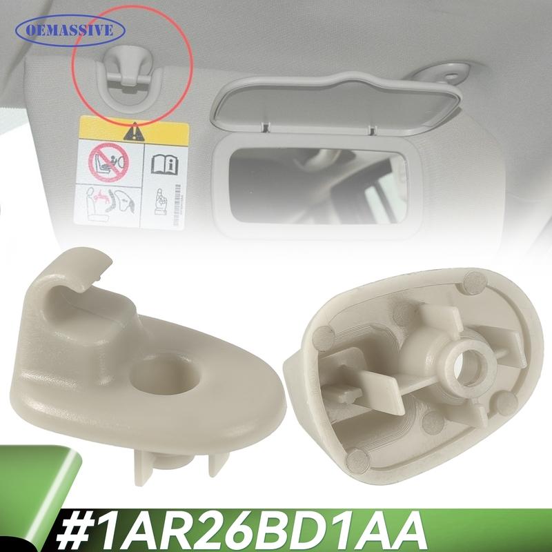 For Jeep Liberty Cherokee KK KJ Dodge Nitro 2005-2012 2PCS Interior Sun Visor Clip Bracket Holder Roof Repair Parts 1AR26BD1AA