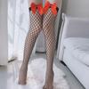 Fun Cute Sweet Bow Fishnet Socks Sexy Over Knee Medium Tube Socks Temptation Thin Hollow Socks