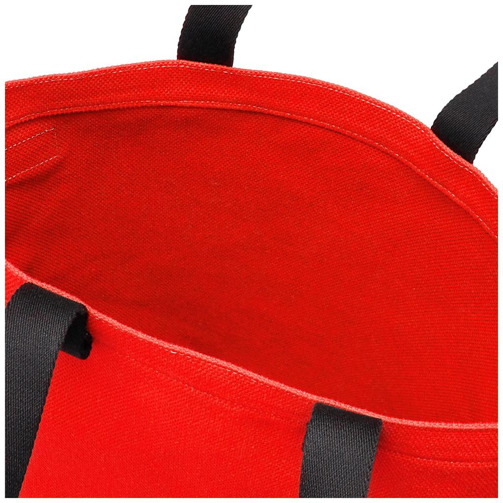 Canvas Tote Bag BTO130 TCMO09 RE332X Castagno [Il Bisonte] Rosa/Nero [Item]