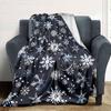 Winter Snowflakes Home Customize Your Name Blankets Soft Cozy Lightweight Versatile For All Seasons Perfect For Picnics Sofa Office Bed Living Room