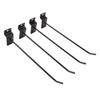 30PCS Panel Hooks Black Slatwall Hanger Thickened Easy Installation Anti Rust Display Pegs for