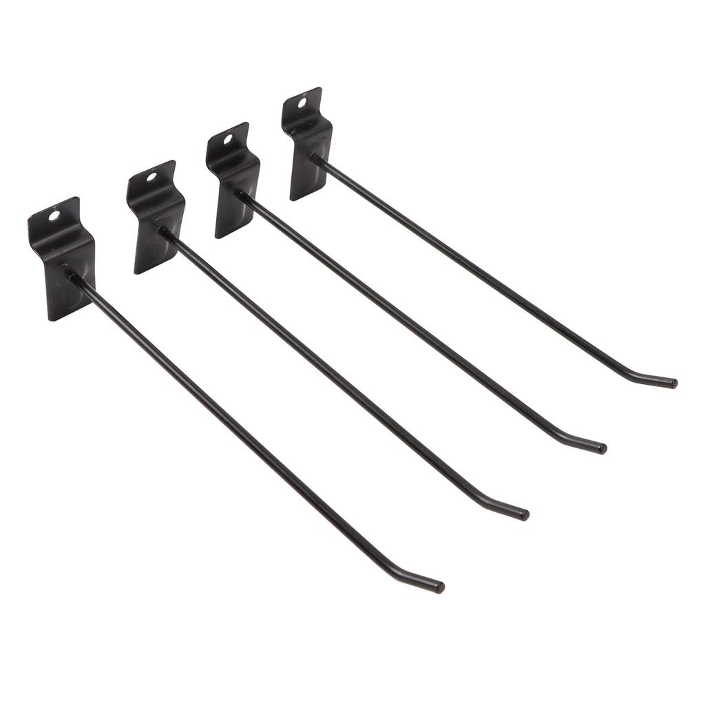 30PCS Panel Hooks Black Slatwall Hanger Thickened Easy Installation Anti Rust Display Pegs for