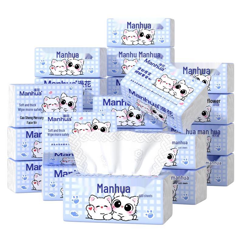 Manhua Miaoyu Cartoon 4-Ply Facial Tissues