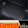 Sinjayer Car Trunk Mat Waterproof AUTO Tail Boot Carpets High Side Rear Cargo Pad Cover Liner Fit For SUBARU Crosstrek