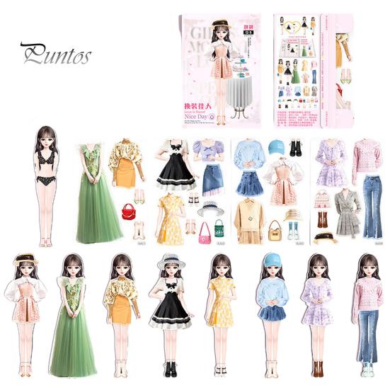 

Магнитная принцесса одевается бумажная кукла ролевая игра игрушка гладкая без заусенцев поощряет создание забавной одежды одевалка игра-головоломка A