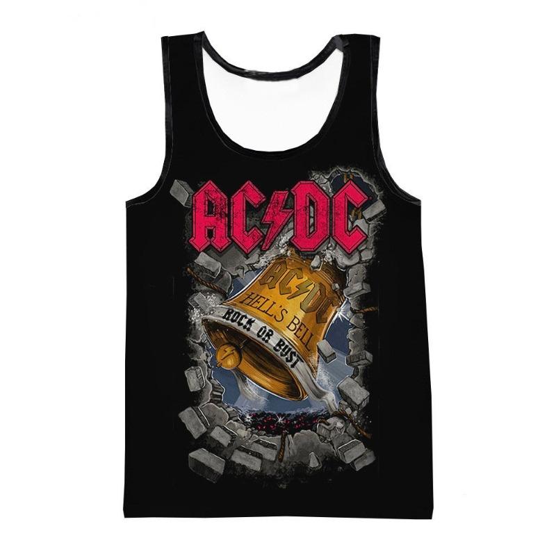 Camisetas sin mangas para hombre con cuello redondo, estampado de texto colorido, chaleco con estampado 3D, holgado, para deportes y fitness, sin mangas