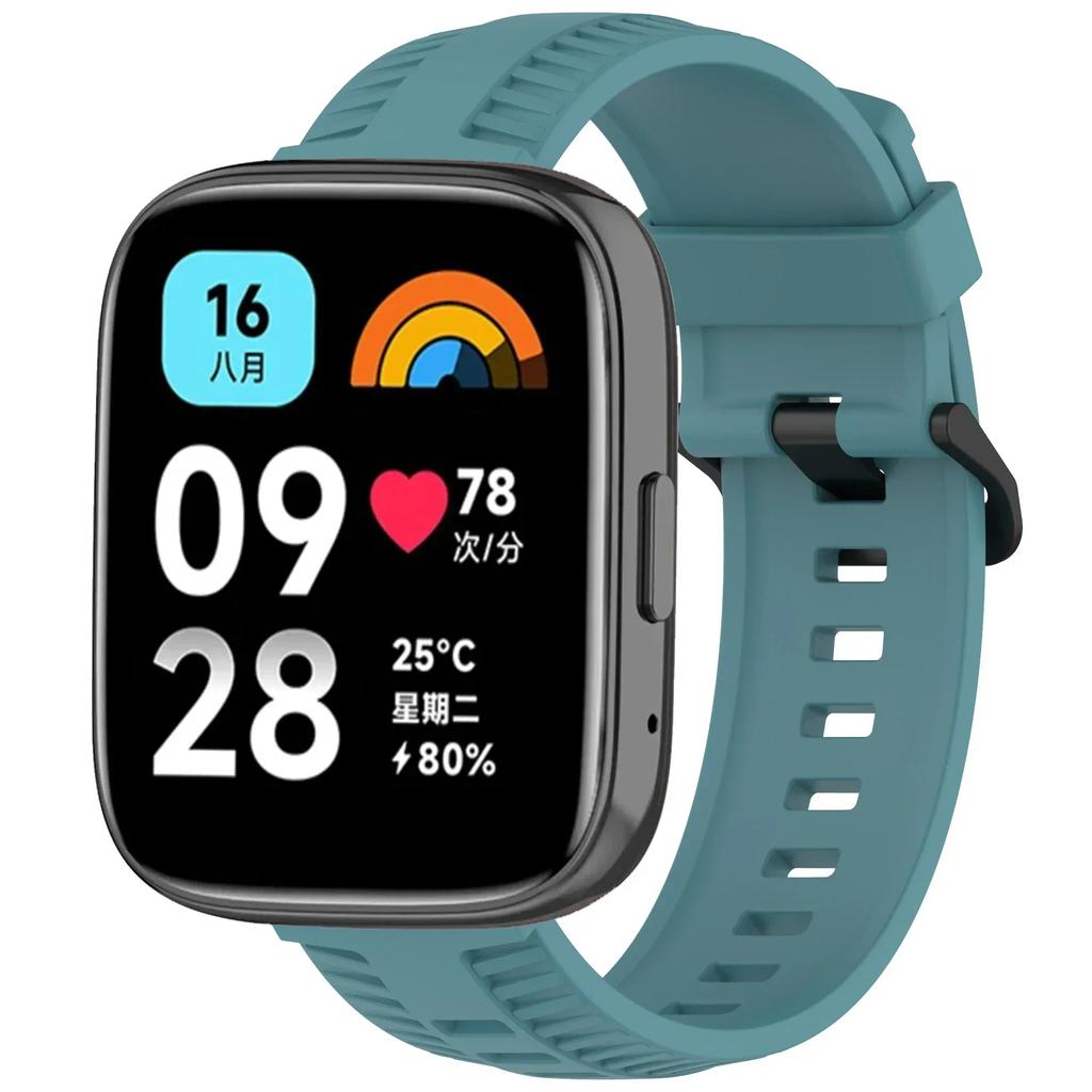 Silicone Strap for Xiaomi Redmi Watch 3 Active/Lite Band Sport Wristband for Redmi Watch 5 Active 22mm Band Bracelet Accessories