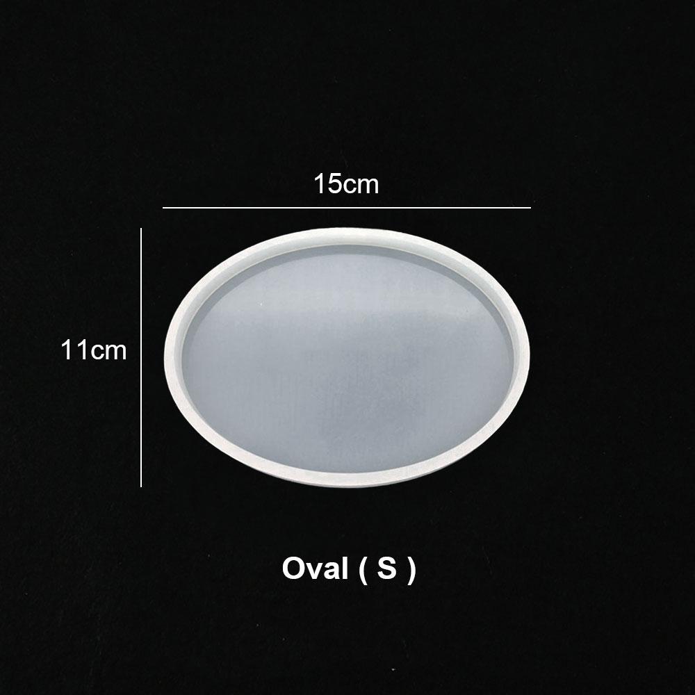 Silicone for DIY Coaster Resin Epoxy Mold Cup Mat Tray Tea Coaster Resin Molds Silicone Wine Glass Coasters Clay Plate Mould