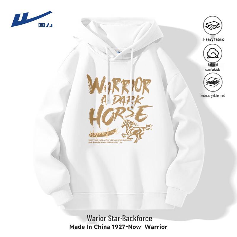 Warrior Men s Heavyweight Loose-Fit Hooded Sweatshirt L