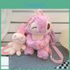 Disney Stitch Angel Plush Backpack With Storage For Kids And Teen Girls