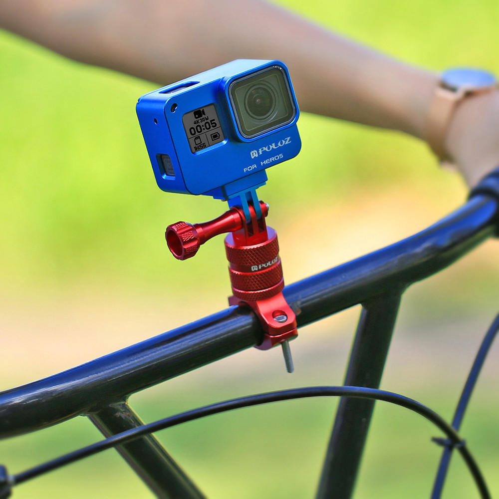 GoPro Adjustable Alloy Bike Handlebar Mount for All Hero Cameras -Gold