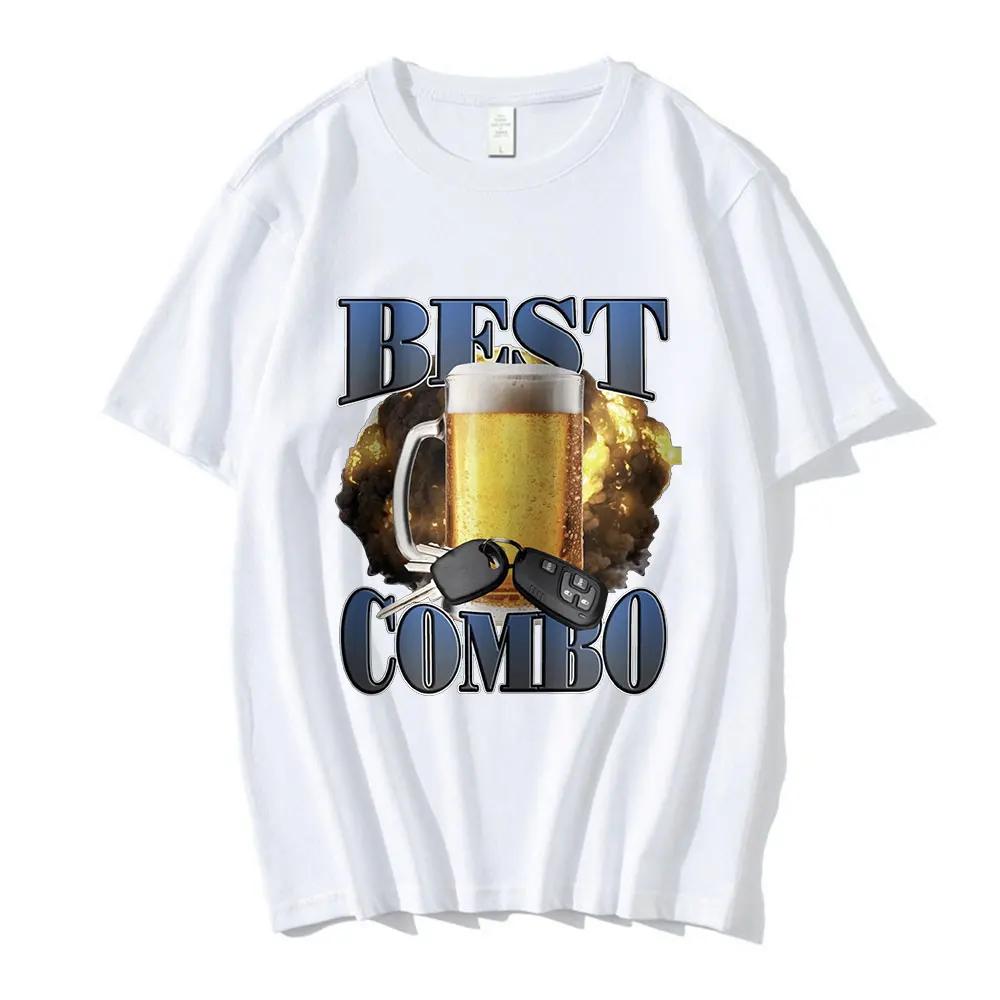 

Best Combo Print T Shirt Funny Drunk Driving Short Sleeve T-shirts Women Casual T Shirts Streetwear S
