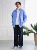 B:MING LIFE STORE by BEAMS Men's Large/Small Shirt, Polyester Broadcloth, Regular Collar, 2015 Spring/Summer Collection, Size SAX (L_92110375147)