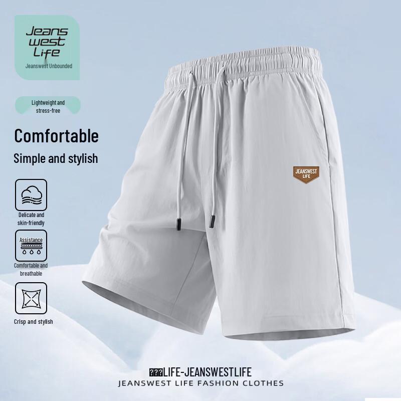 JEANSWEST LIFE Men s Casual Breathable Beach Shorts M