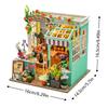 Maison de Poupée Miniature en Bois Puzzle 3D Assemblage Modèle de Construction Kits Petite Pièce Maison Avec Meubles Éclairage Jouets en Bois Pour Cadeaux