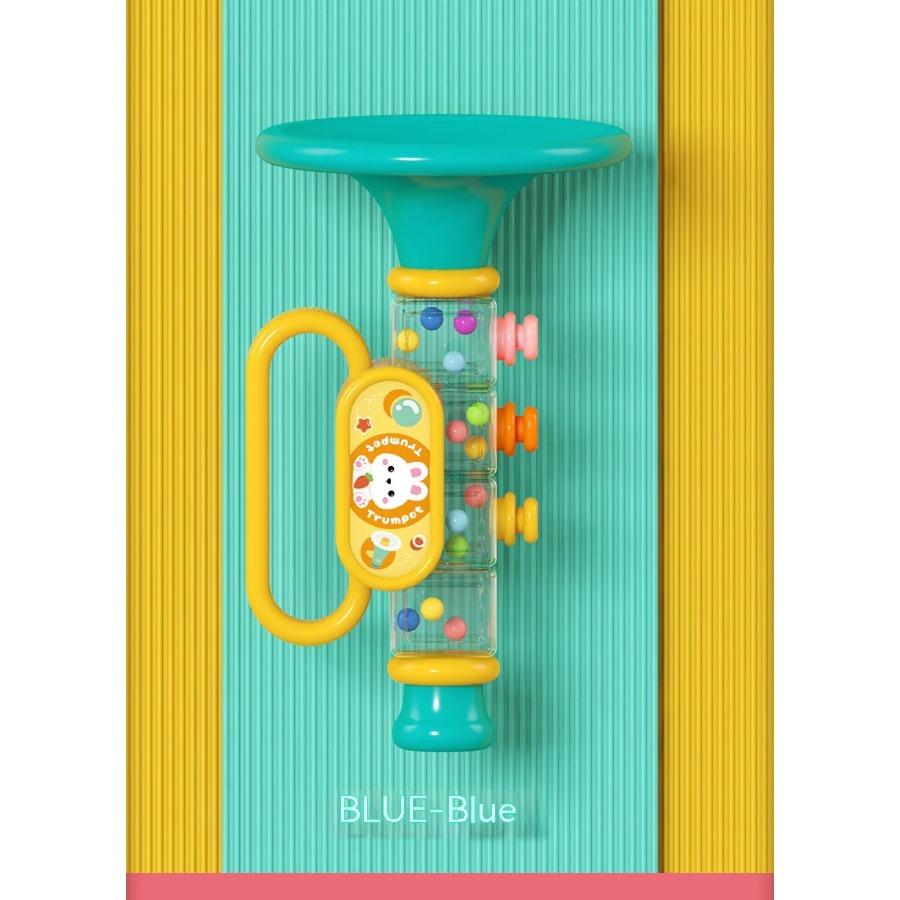 

Little Rabbit Horn Children s Toy Baby Will Blow Cartoon Harmonica Whistle Musical Instrument синій