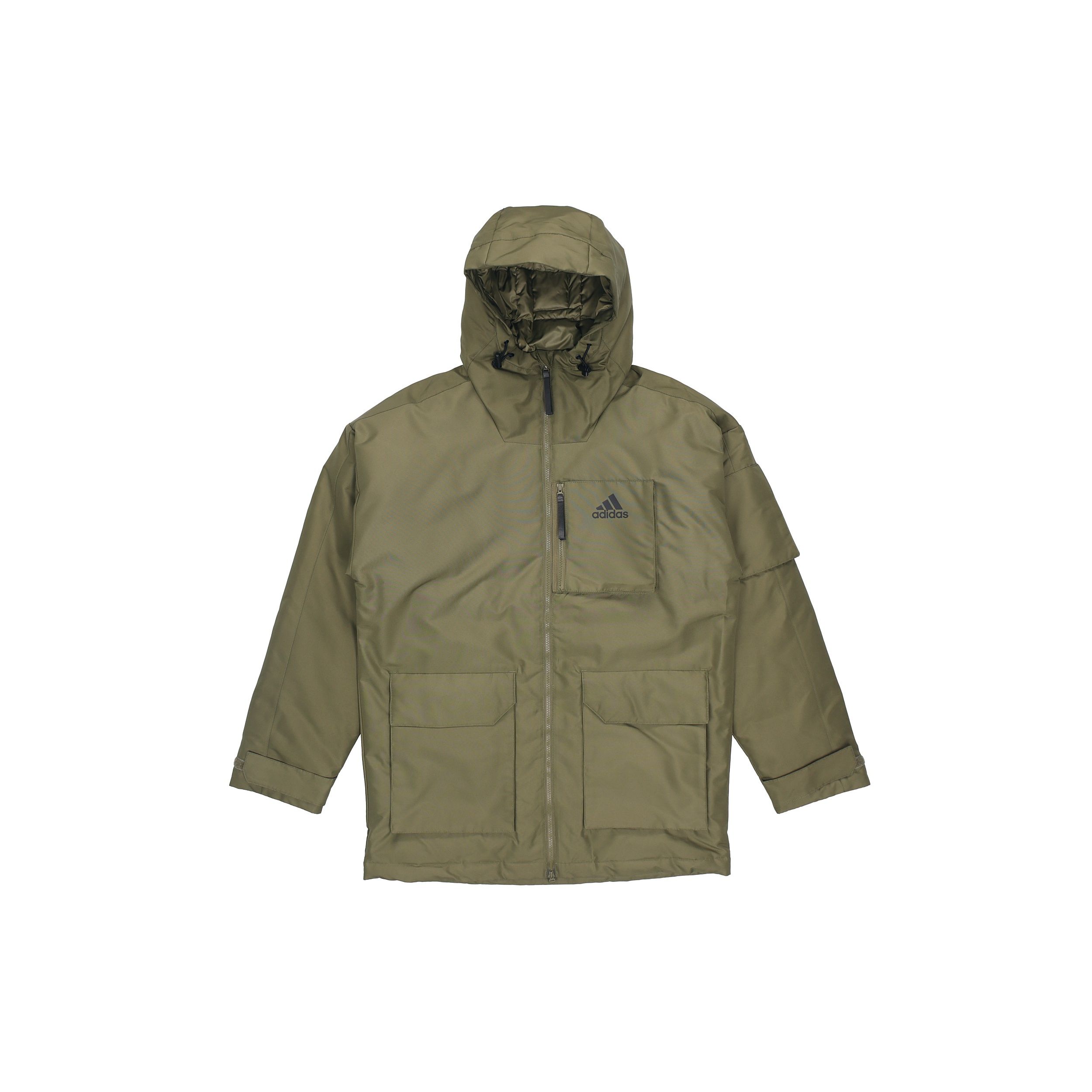 

Adidas Outdoor Sports Пуховик с капюшоном Мужская Верхняя одежда Оливково-зеленый H61734 M
