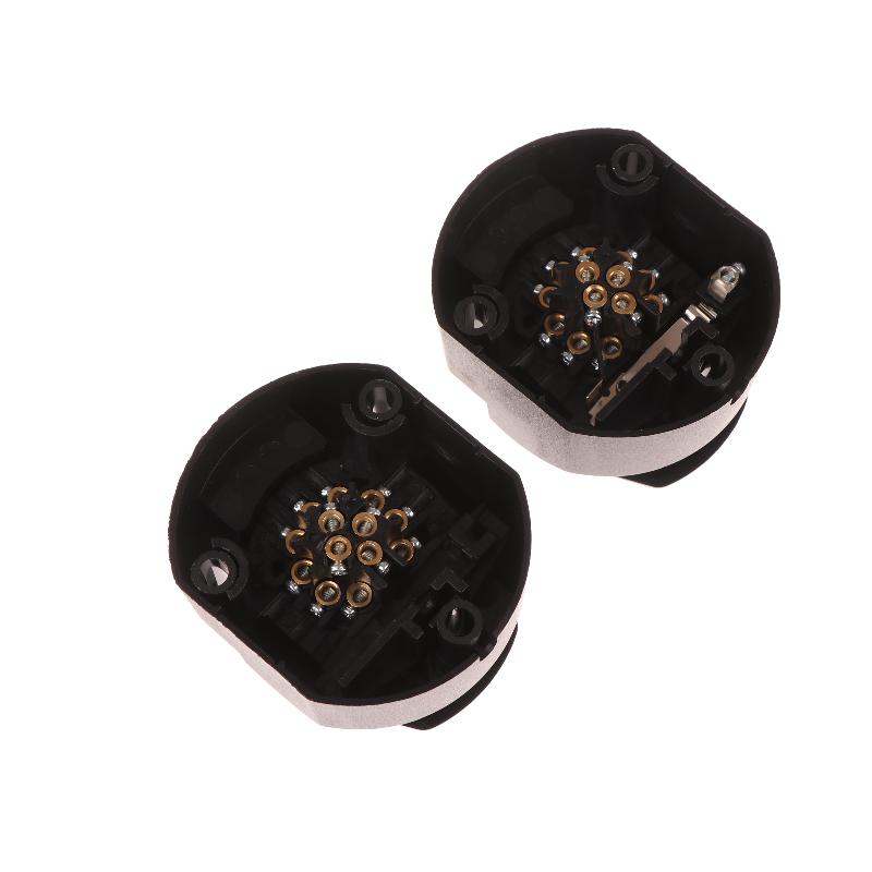 13Pin 12V Euro Round Trailer Caravans Socket Electrical Connector Adapter Towing Socket Plug Car Accessories