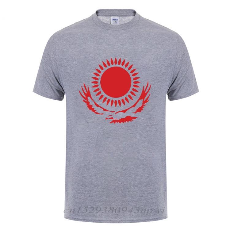 Maglietta Cool Bandiera del Kazakistan Uomo Kazako Estate Manica Corta Girocollo Cotone Novità Divertente Casual Maglietta Maglietta Dropshipping