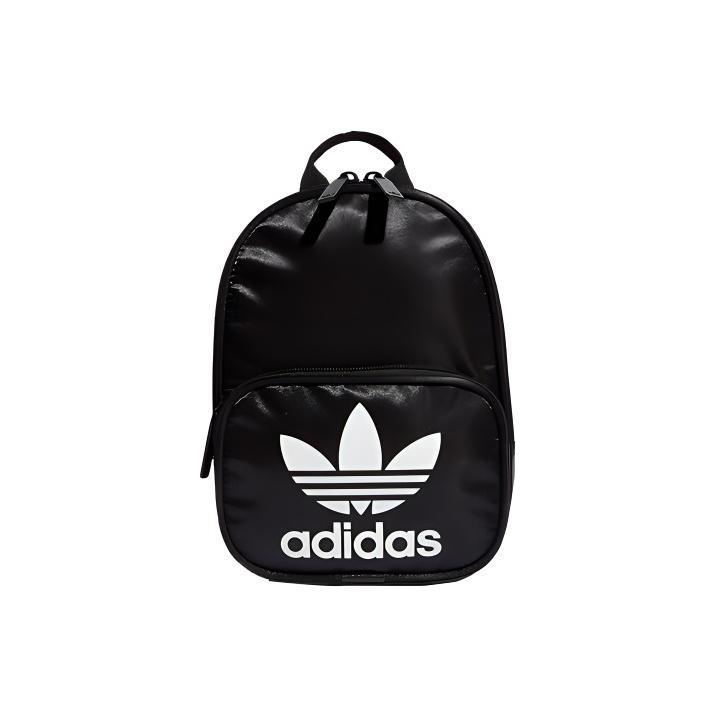 Adidas Originals Letter Print Sports Casual Mini Backpack Unisex Backpack Black CM3838 Mini