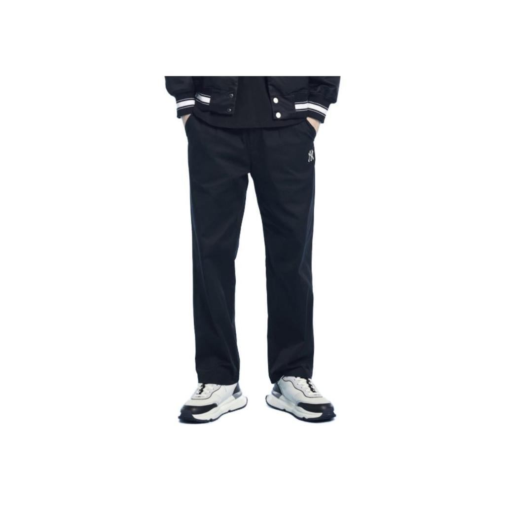 New MLB Base Logo Casual Pants Men's Black 3LWPB0131-50BKS