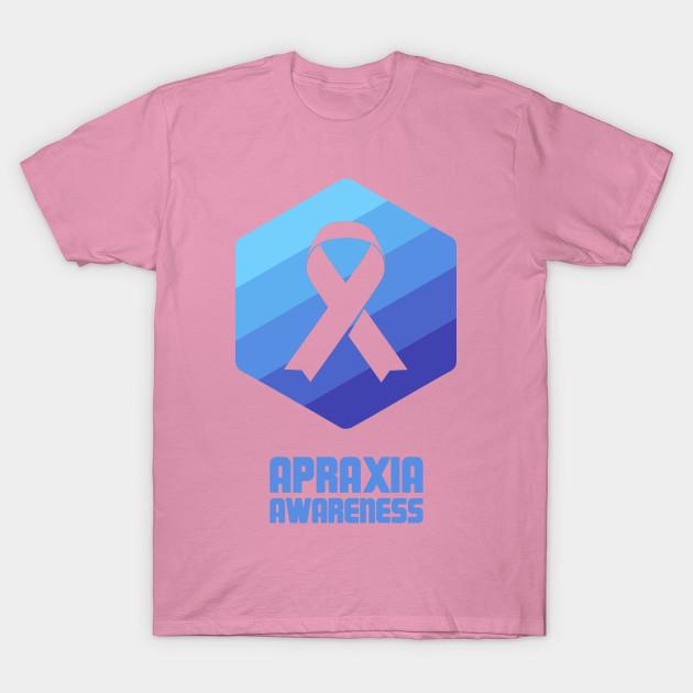 T-Shirt Damen Schleife Geschenk Für Apraxie Bewusstsein Harajuku Print Kawaii T-Shirt Sommer Kurzarm Damen T-Shirt Top Tee