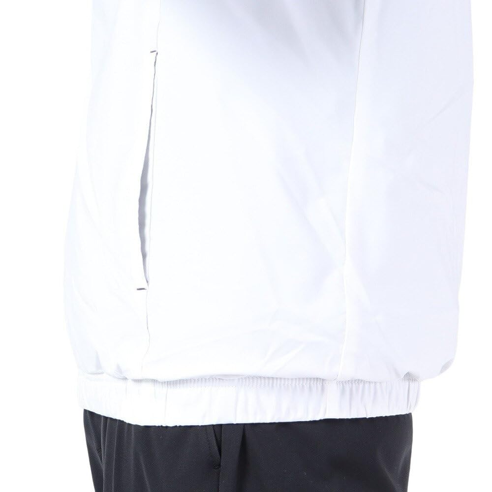Coq Sportif Blouson Hooded Brushed Lining Water Repellent Windproof Heat Navi Golf QGMWJK05 WH00 LL [Le Golf] [Stretch Forcer] Men's (White)