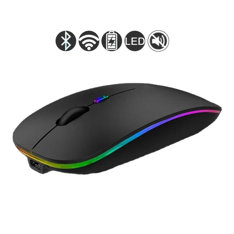 Bluetooth Mouse for MacBook Air Pro Retina 11 12 13 15 16 mac book Laptop Wireless Mouse Rechargeable Mute Gaming Mouse